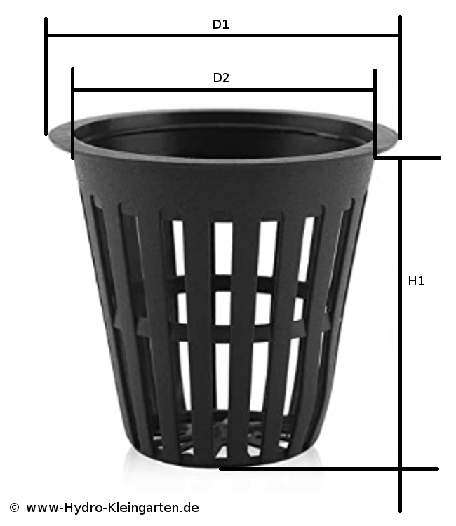 Black Hydroponic Pflanzkorb Mesh Pot Net Cup Korb Samen Startwerkzeuge 